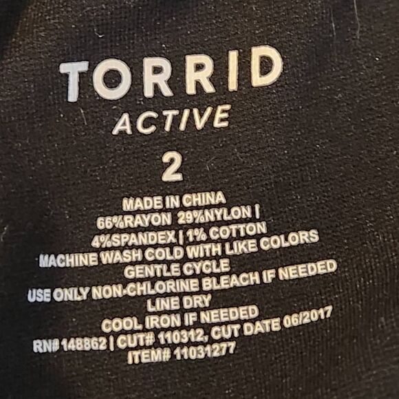 Torrid Active Dark Gray Heathered Exercise Pants Size 2 (2X) 4233 - Picture 3 of 4